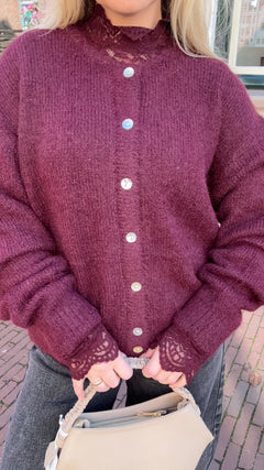CATO VEST BORDEAUX