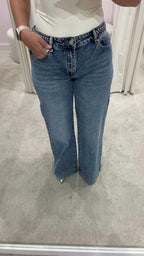 LULU WIDE LEG JEANS BLUE