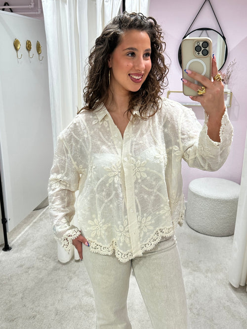 MELIKA BLOUSE CRÈME