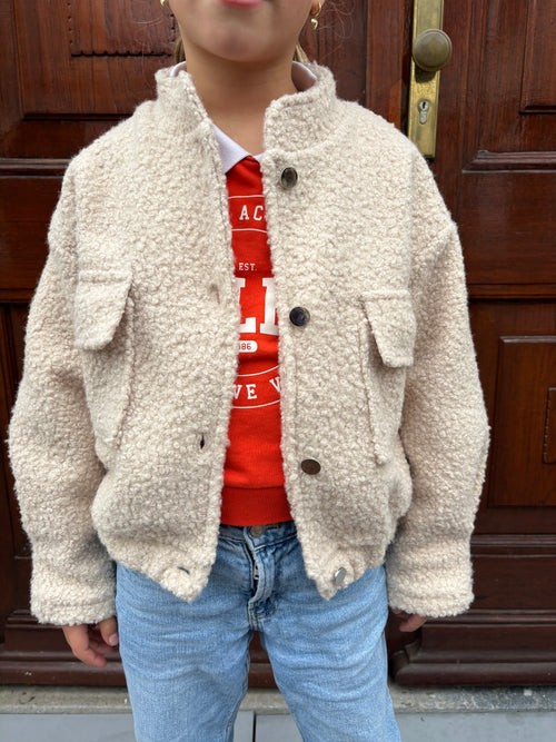 TEDDY BOMBER BEIGE - KIDS