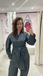 SASKIA BLAZER DARK GREY