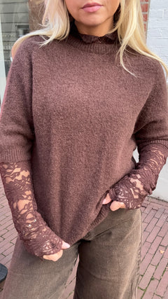 MILA ALPACA KNIT BROWN