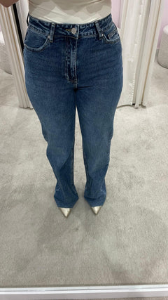 JAYDA WIDE LEG JEANS DARK BLUE (TALL)