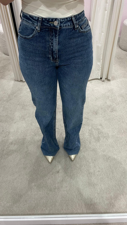 JAYDA WIDE LEG JEANS DARK BLUE (TALL)