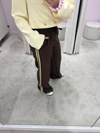 STRIPED JOGGER BROWN/YELLOW