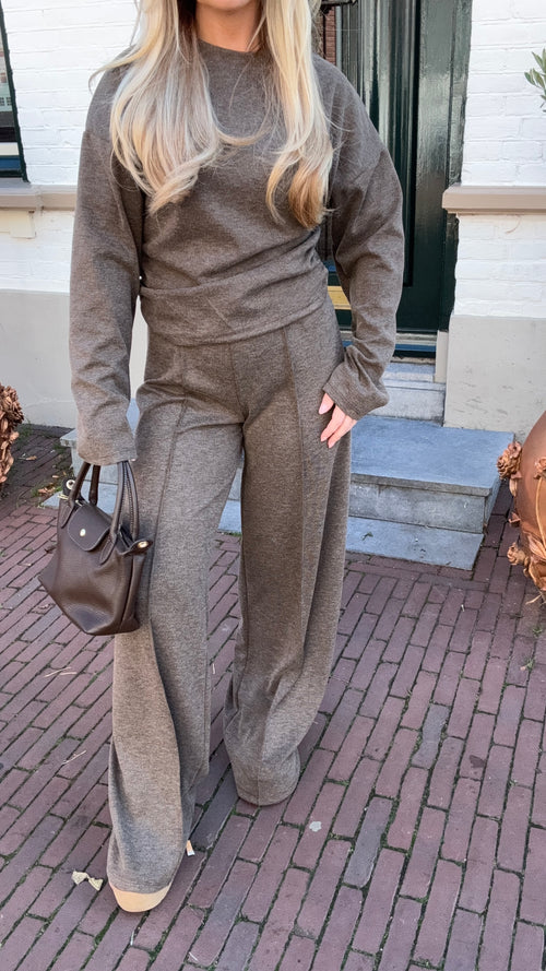 SO COSY TWO PIECE BROWN