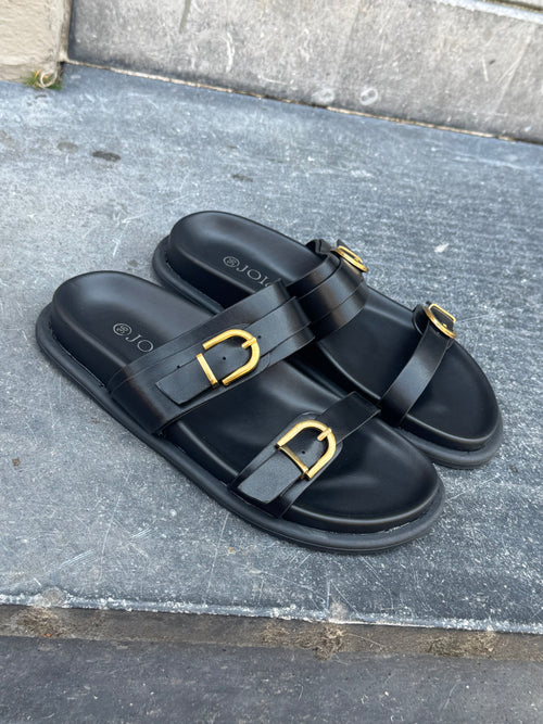 FAUVE SUMMER SLIDES BLACK