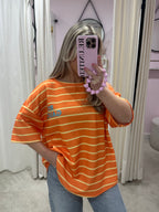 RIVER STRIPE TOP ORANGE