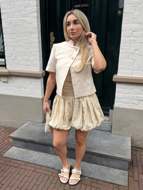 PARIS VOLUME SKORT YELLOW