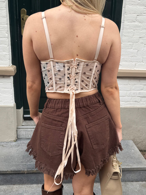 BELLA DOT CORSET TOP