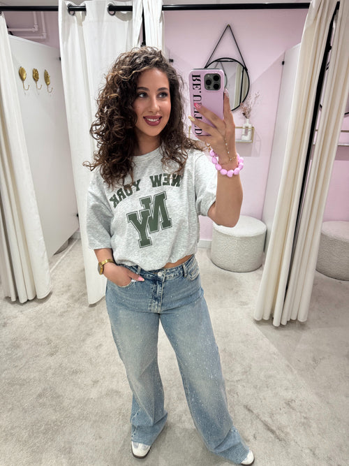 NEWYORK TEE GREY
