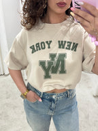 NEWYORK TEE BEIGE