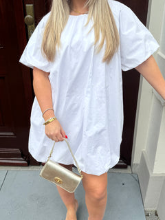 BALLOON DRESS WHITE