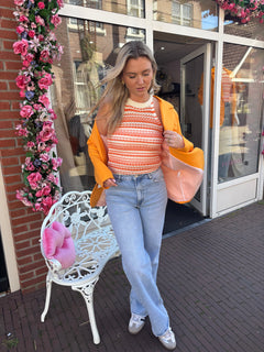 BEACH VIBE TOP ORANGE