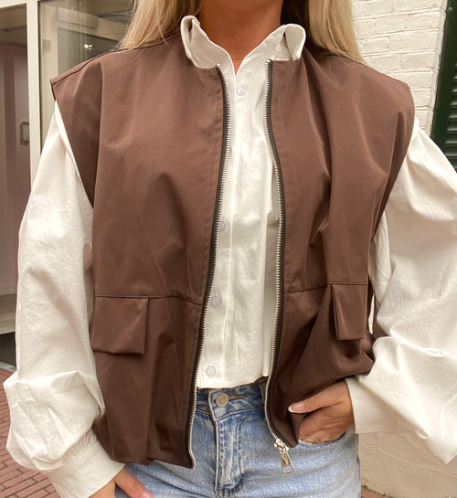 DYLAN GILET BROWN