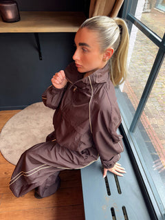 TRACK JACKET BROWN