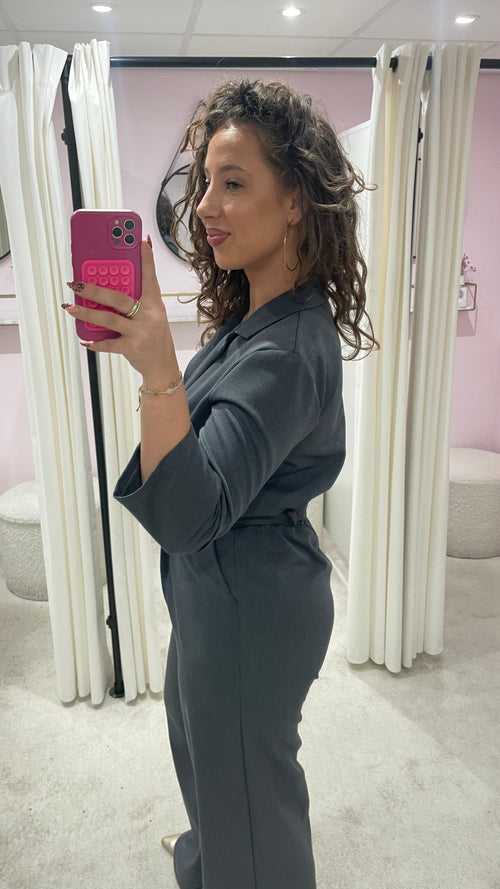 STAY CHIC JUMPSUIT DARKGREY