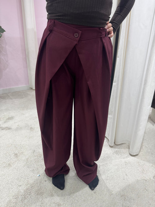 CHRISTY PANTALON BORDEAUX