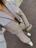 NAOMI SHORT CHECKERED JACKET