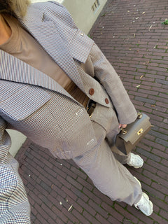 NAOMI SHORT CHECKERED JACKET