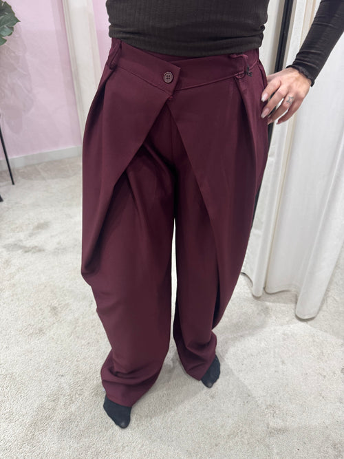 CHRISTY PANTALON BORDEAUX