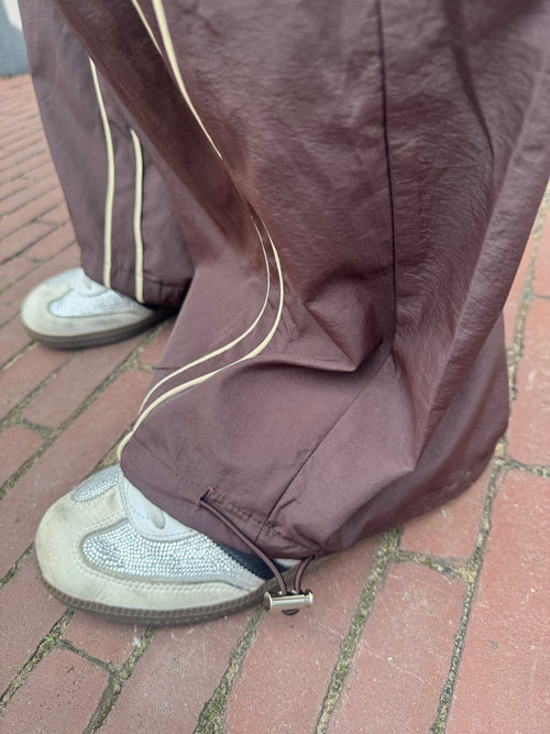 TRACK PANT BROWN