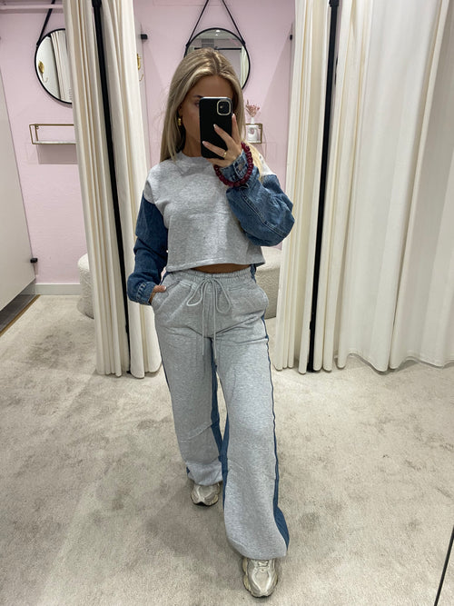DENIM JOGGER TWO PIECE