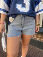 GLITTER DENIM SHORT