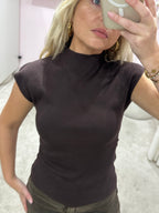 SCULP TOP BROWN