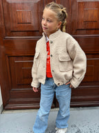 TEDDY BOMBER BEIGE - KIDS