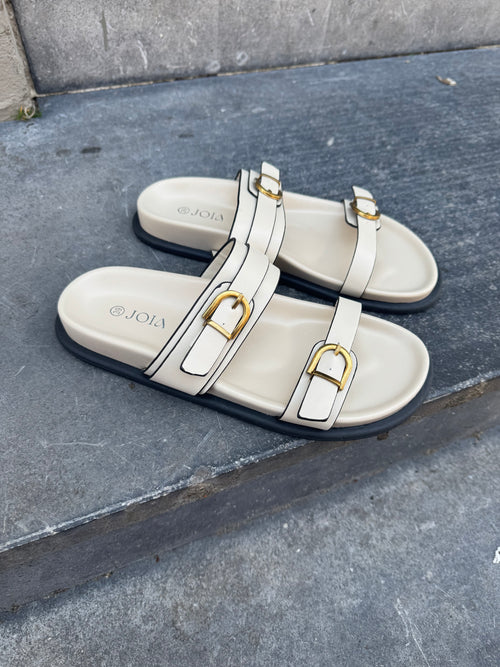 FAUVE SUMMER SLIDES ECRU