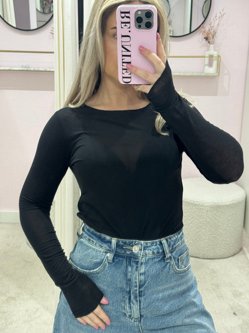 CASHMERE LONGSLEEVE MONICA BLACK