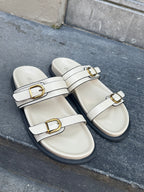 FAUVE SUMMER SLIDES ECRU