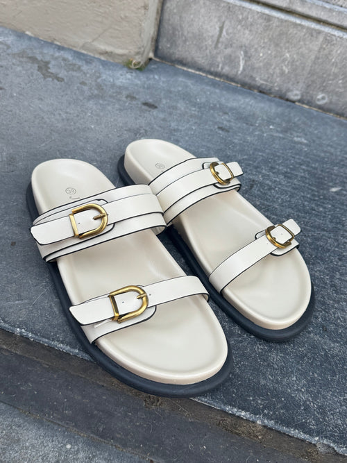 FAUVE SUMMER SLIDES ECRU