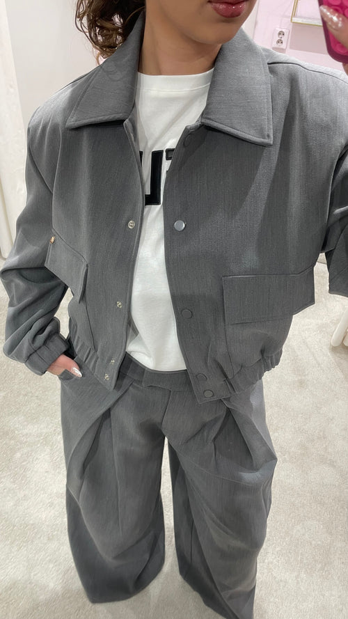 LOUA BOMBER JACKET GREY