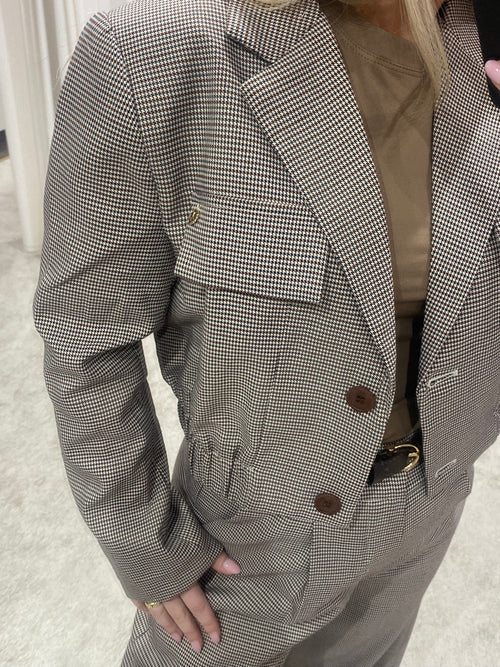 NAOMI SHORT CHECKERED JACKET