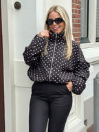 POLKADOT JACKET BLACK