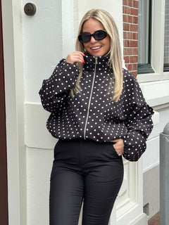 POLKADOT JACKET BLACK
