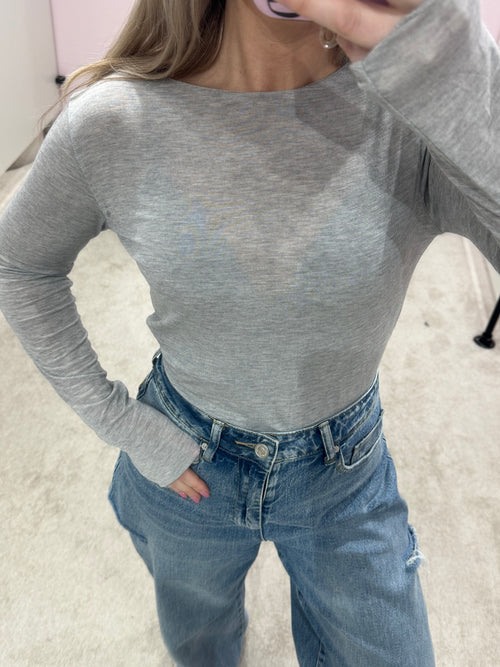 CASHMERE LONGSLEEVE MONICA GREY