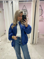 NINA BOMBER JACK COBALT BLUE