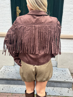 COWBOY CRUSH JACKET BROWN