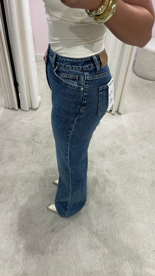JAYDA WIDE LEG JEANS DARK BLUE (TALL)
