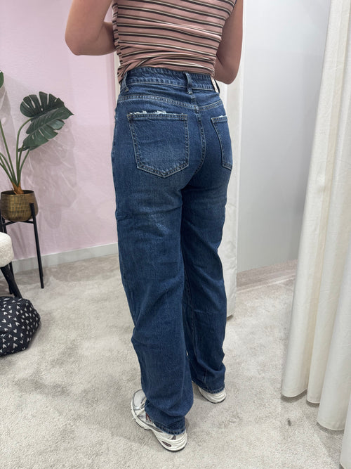 ALEA BARREL JEANS DARKBLUE