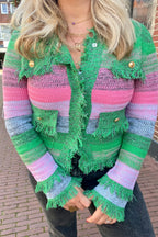 JOLIE VEST GREEN/PINK