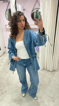 BRAIDED DENIM JACKET