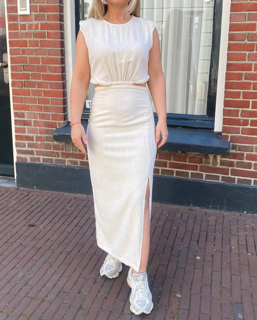 MARILOU DRESS BEIGE