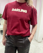 DARLING TEE BORDEAUX RED