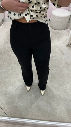 JOJO STRAIGHT LEG PANTALON TALL BLACK