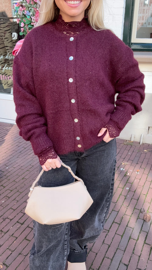 CATO VEST BORDEAUX
