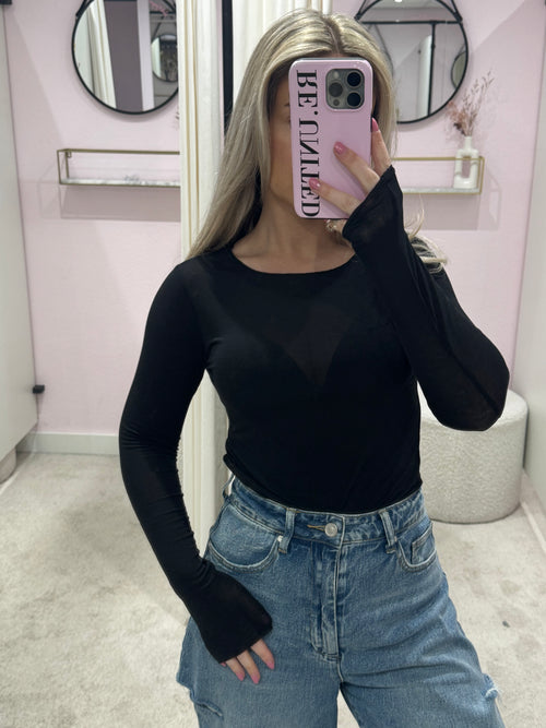 CASHMERE LONGSLEEVE MONICA BLACK